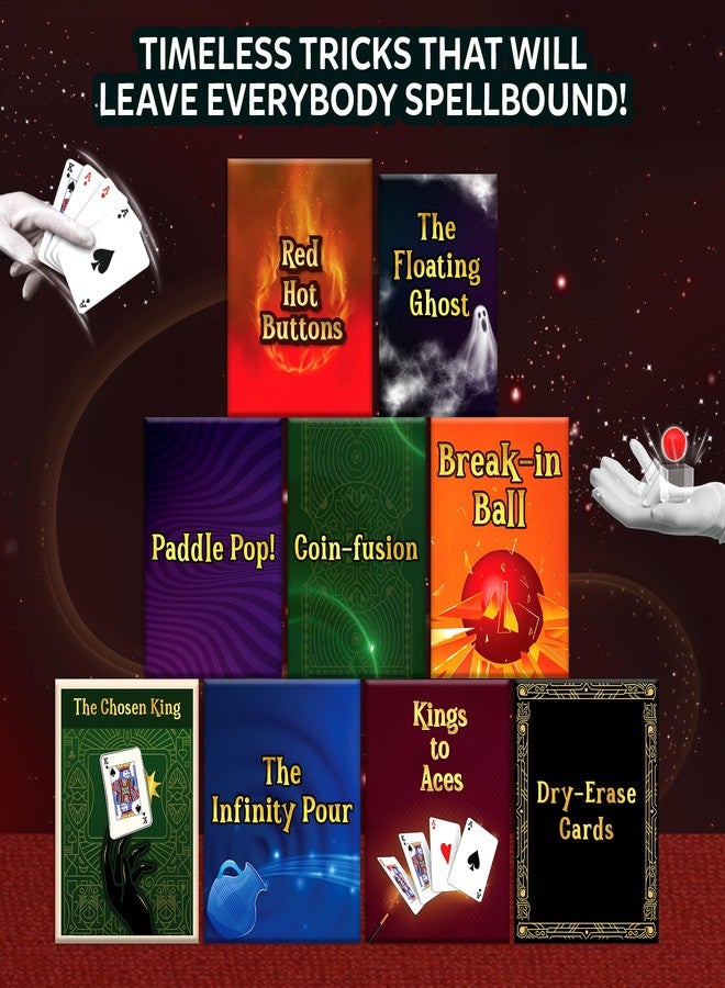 Skillmatics Magic Kit for Kids - Perform 50 Classic Magic Tricks & Illusions with Real Magician Props, Step-by-Step Guide & Secret Techniques, Fun Gift for Boys & Girls Ages 8, 9, 10, 11, 12 & Up - Image 2